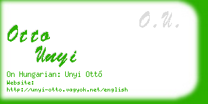otto unyi business card